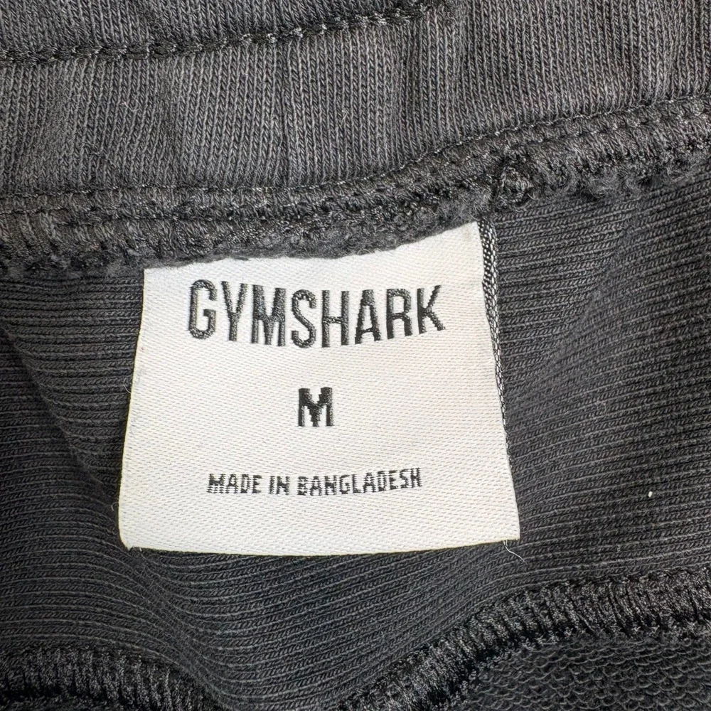 Gymshark Mens Black Tapered Joggers Sweatpants Medium A3A9K Cotton Panelled‎